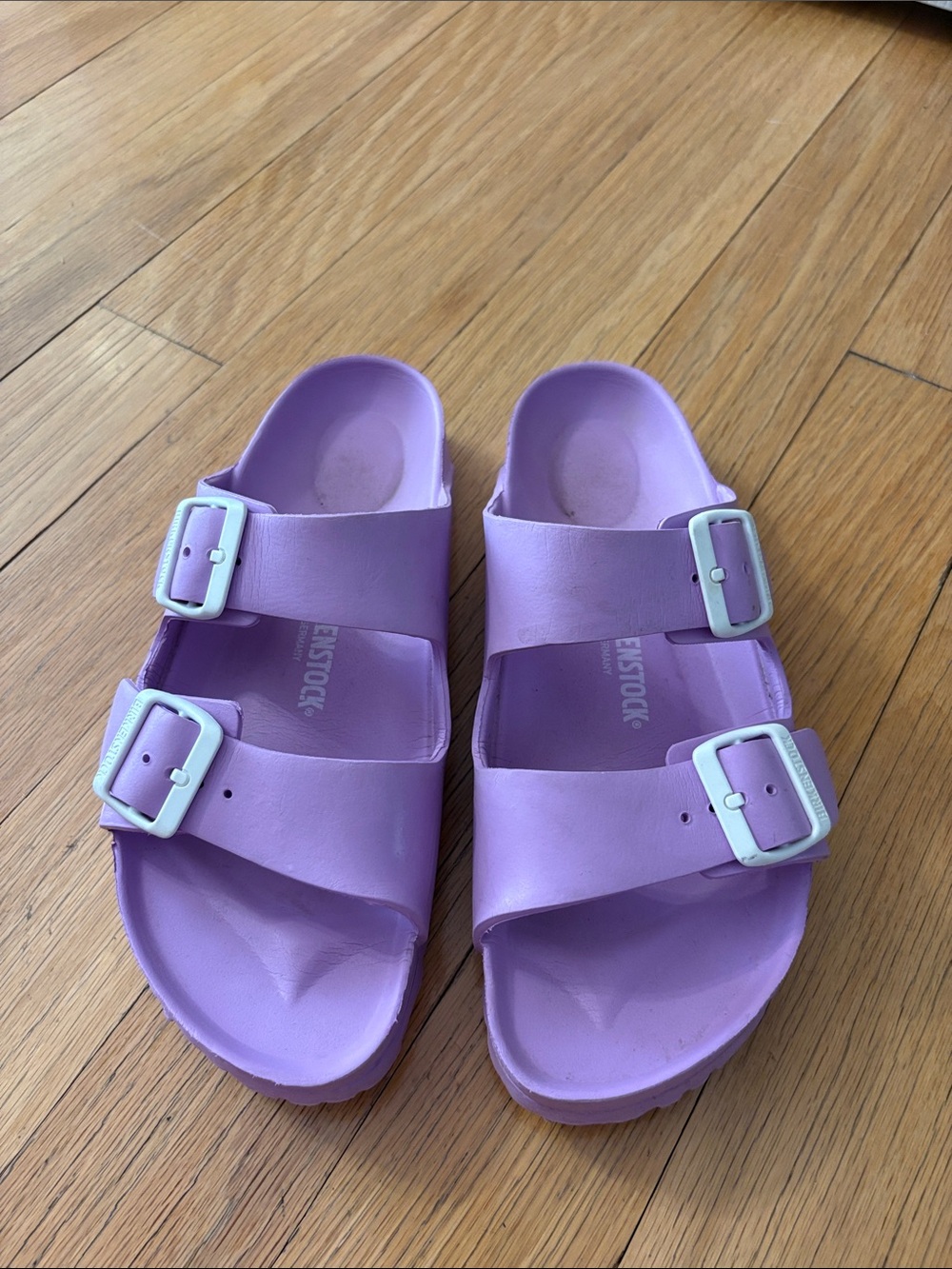 Birkenstock Lavender Double-Buckle Womens  Sandals